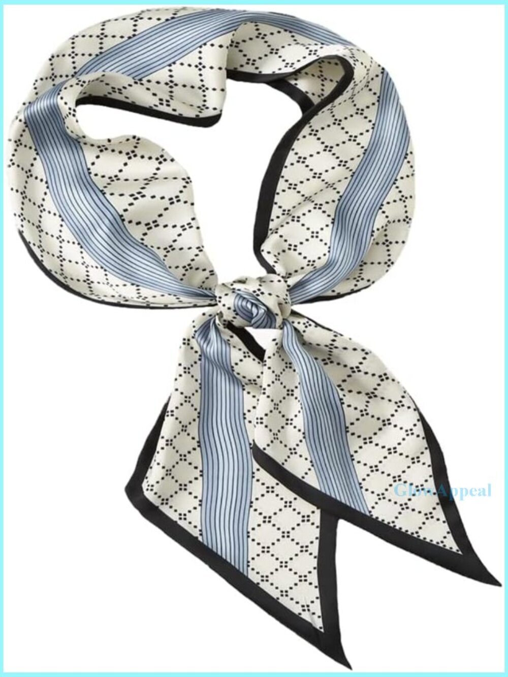 Silk Feeling Polyester Scarf 59x5.1 Inch Versatile Headband Hair Neck Belt